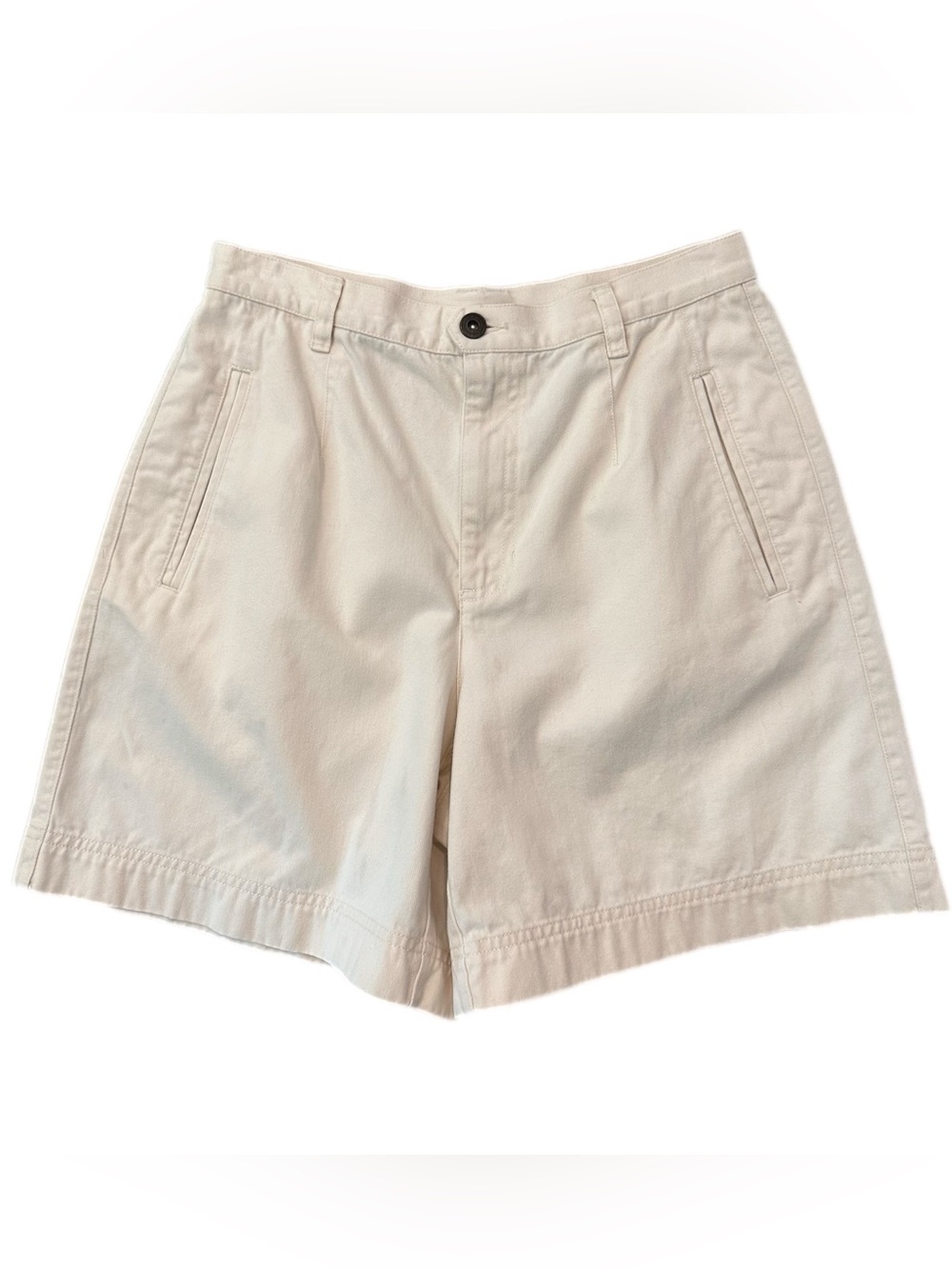 Liz Claiborne Lizwear Petite 100% Cotton Chino Shorts Size 10P Classic Casual
